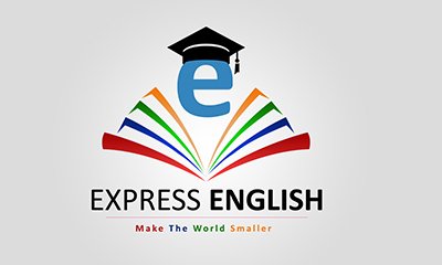 Express English Logo Graphic Design